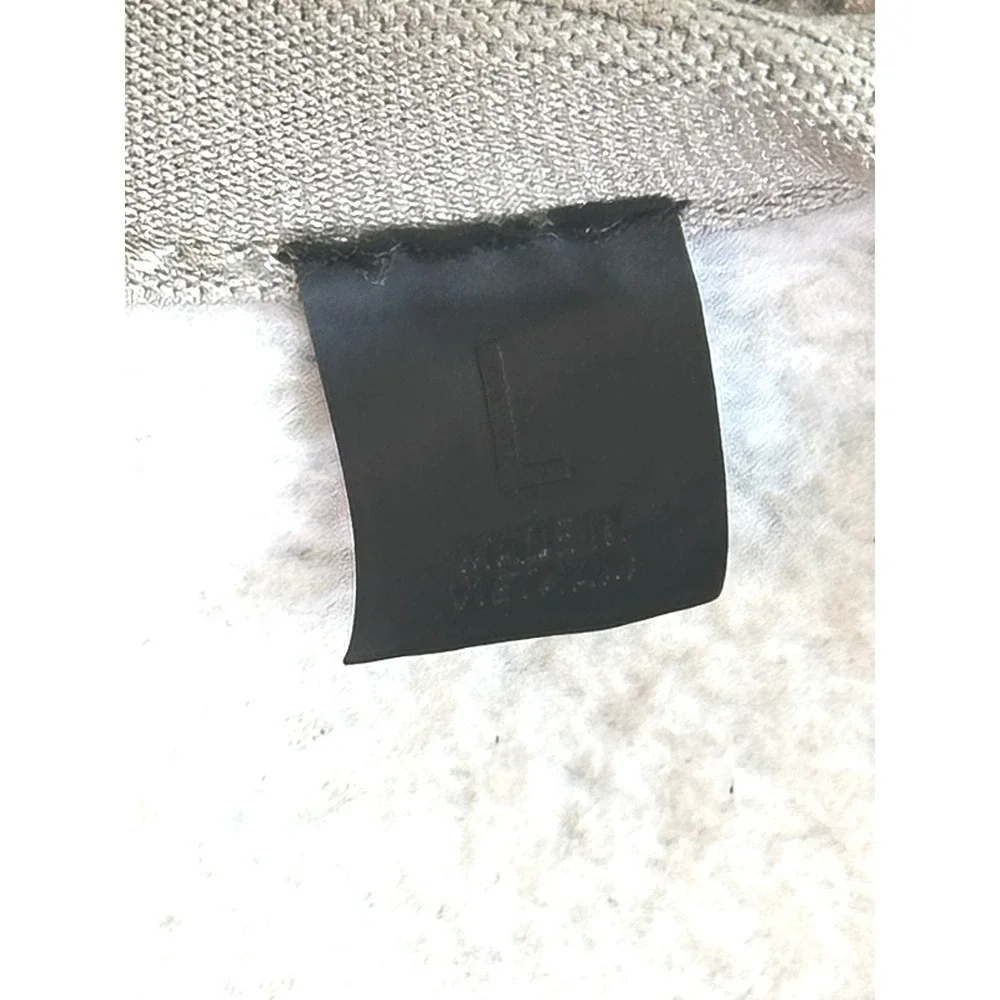 Fear of God Essentials Grey Crewneck Sweatshirt Oversized Logo Fleece Large - Picture 5 of 11